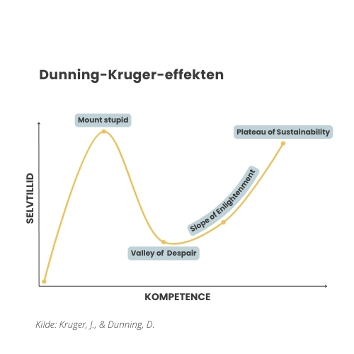 Dunning-Kruger-graf