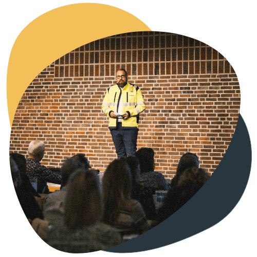 Sune Holm, direktør Evida, taler på VZ-konference