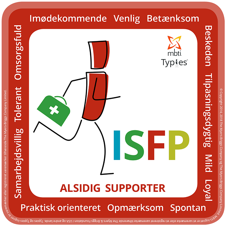 ISFP-typie-DA-750x750 ISFP type kode MBTI® Typie dansk illustration